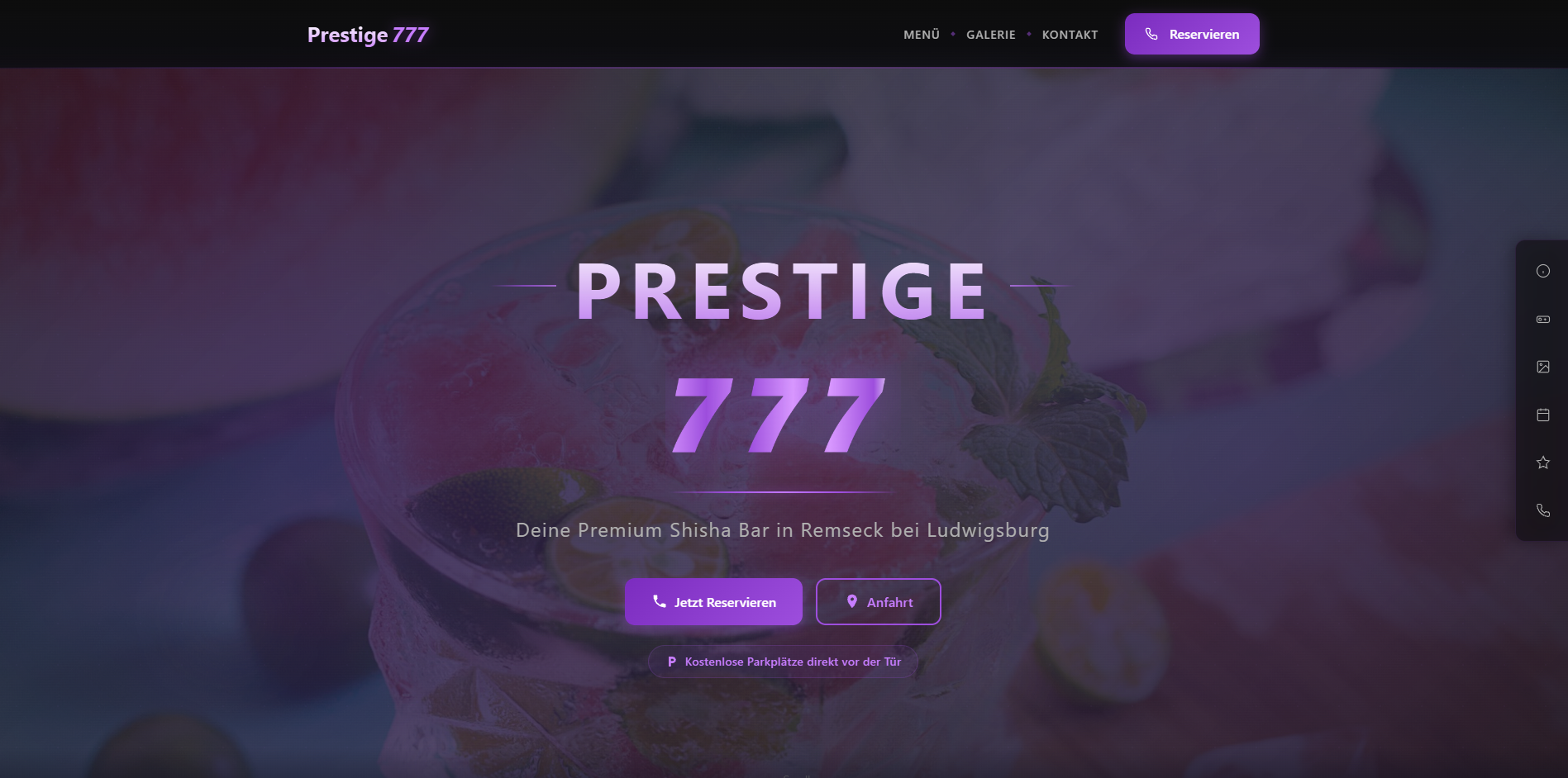 Prestige777 Website